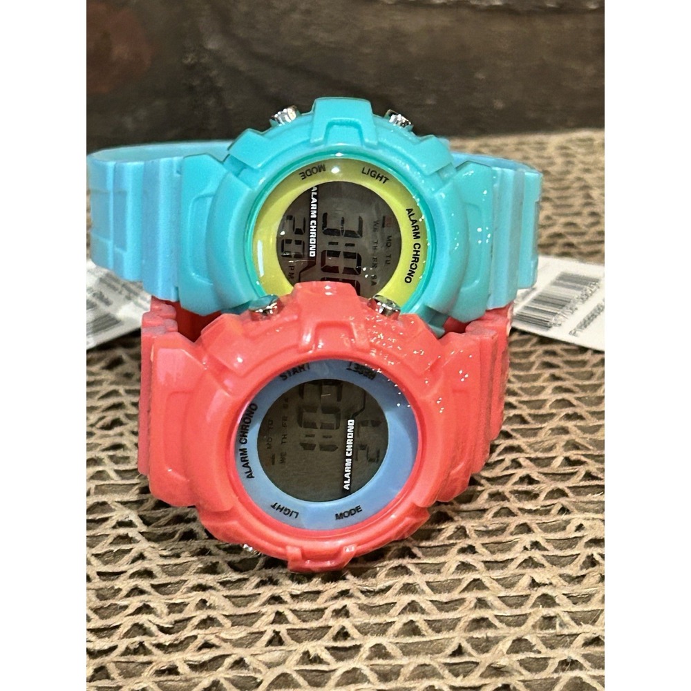 Xhilaration Lot Of 2 Women's Digital Watch – Stainless Steel 35mm NEW